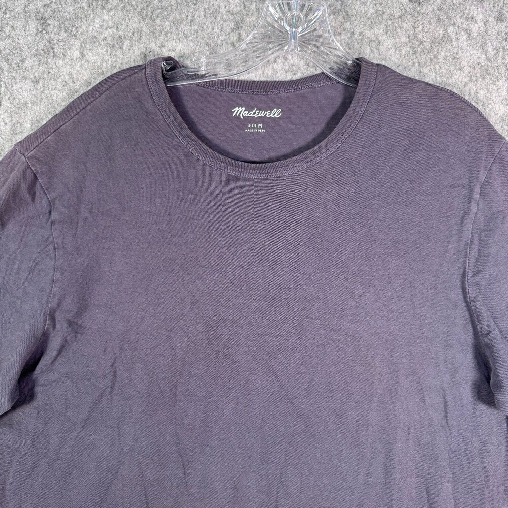 Madewell T Shirt Mens Medium Blue Garment Dyed Allday Crewneck